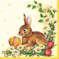 Салфетки за декупаж Easter Egg and Hare Yellow - 1 бр.