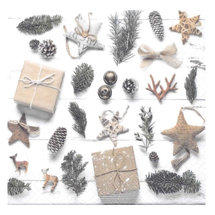 Салфетки за декупаж Natural Christmas - 1 парче