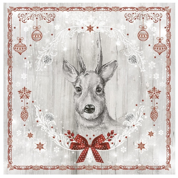 Салфетки за декупаж Painted Deer - 1 парче