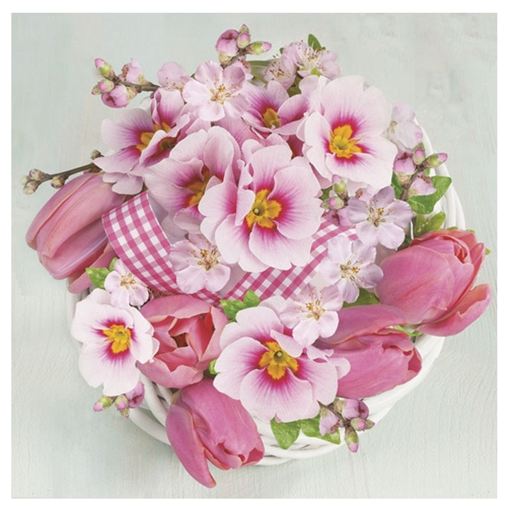 Салфетки за декупаж Pink Bunch - 1 парче