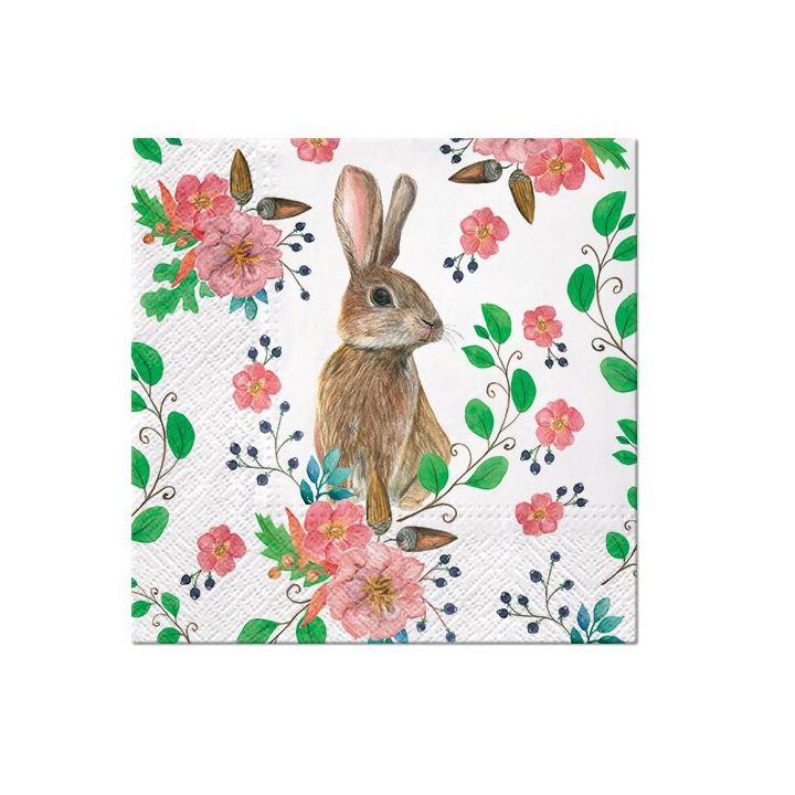 Салфетки за декупаж - Rabbit Berries - 1 ЕЕЗ