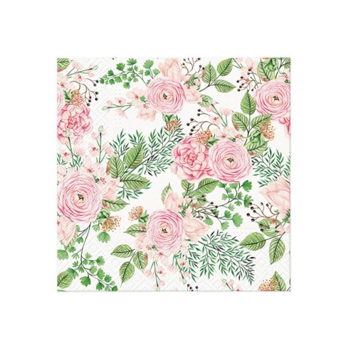 Салфетки за декупаж - Rose hip flowers - 1 ЕЕЗ