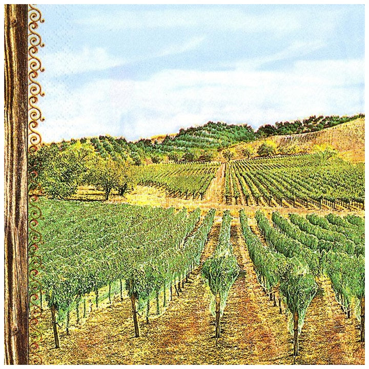 Салфетки за декупаж Vineyard - 1 парче