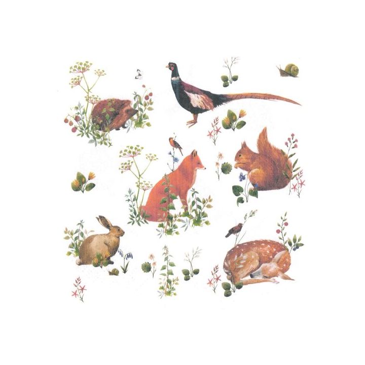 Салфетки за декупаж - Wild Forest Animals - 1 ЕЕЗ