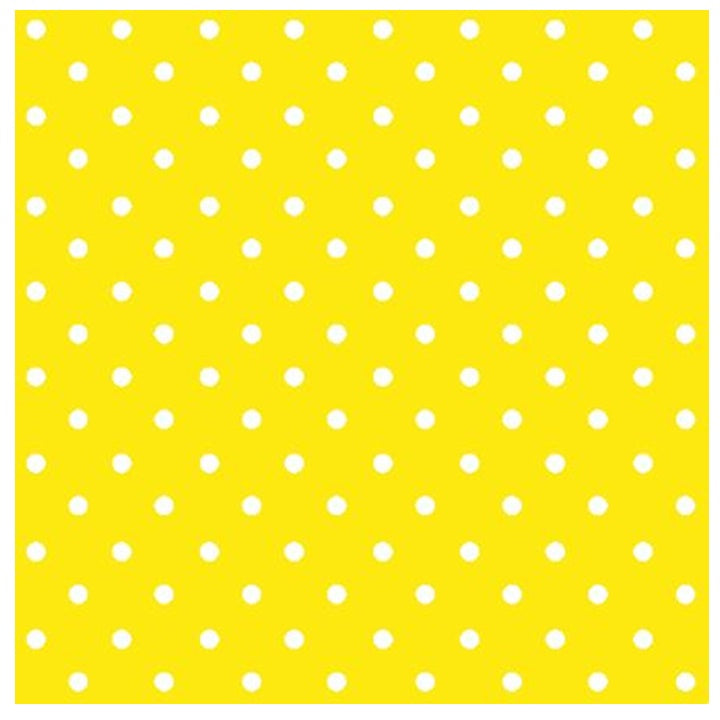 Салфетки за декупаж Yellow Dots - 1 парче