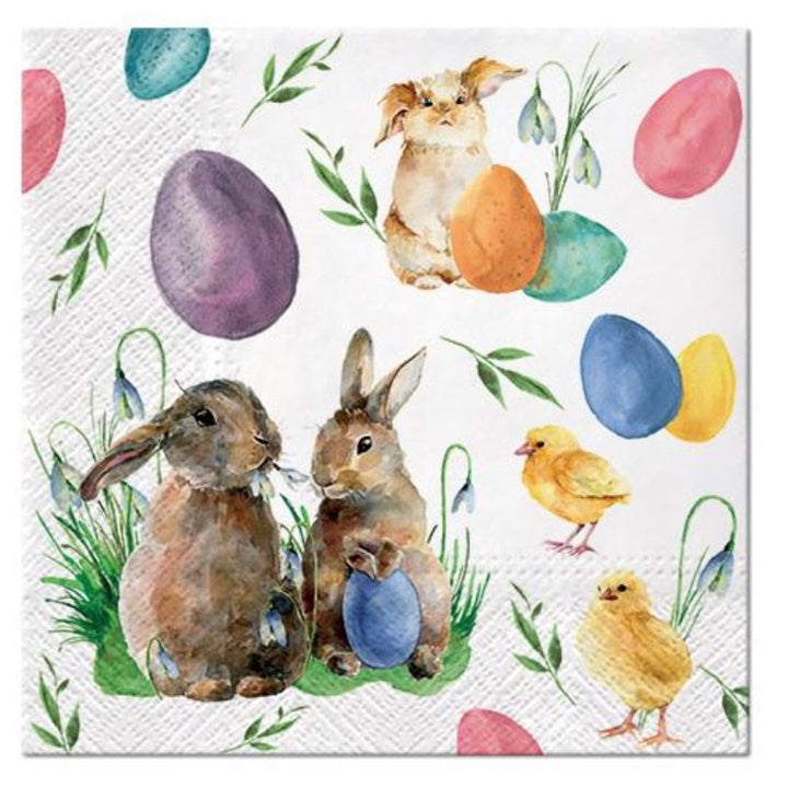 Салвети за ДЕКУПАЖ Bunnies with Chicken - 1 бр