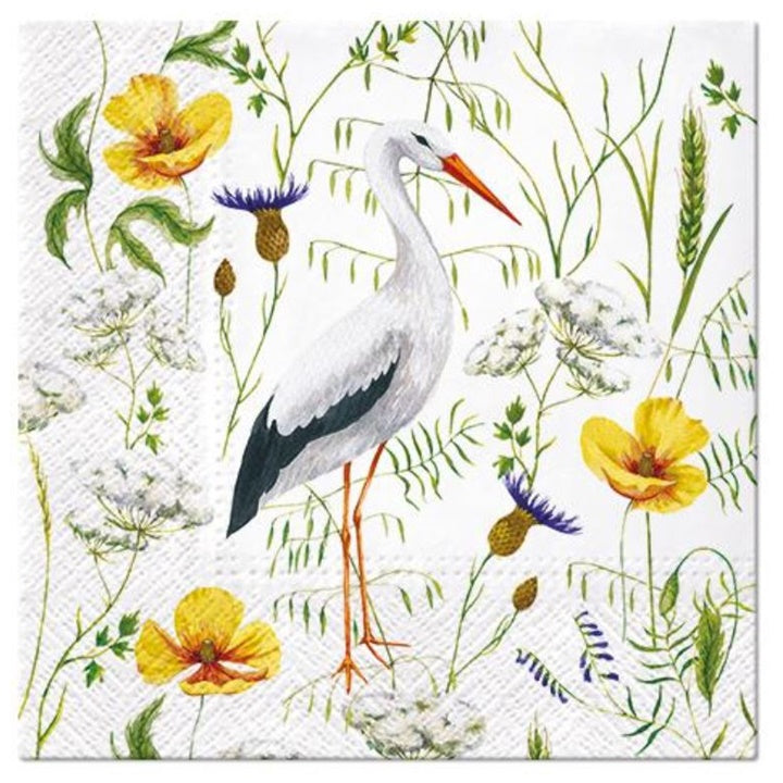 Салвети за ДЕКУПАЖ Stork in Grassland - 1 бр