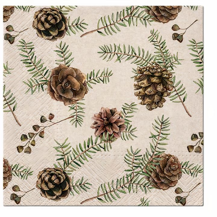 Салвети за декупаж Vintage Christmas forest - 1 парче
