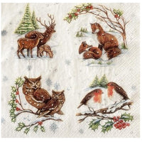 Салвети за ДЕКУПАЖ Winter Animals - 1 бр