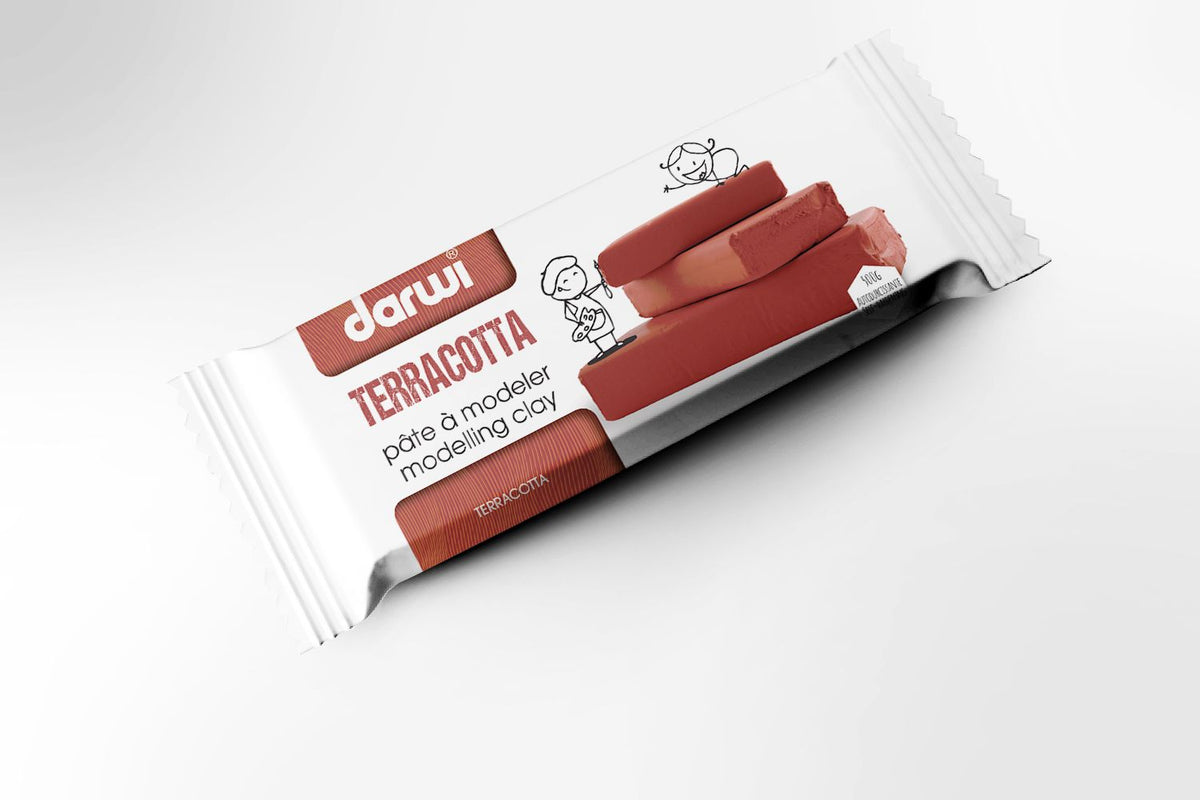 Самостврднувачка маса за моделирање DARWI 500 g – теракота