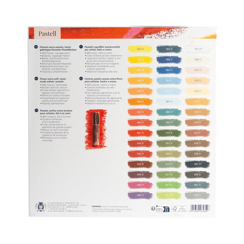 Schmincke сет пастели во картонска кутија, 45 пар., разни бои