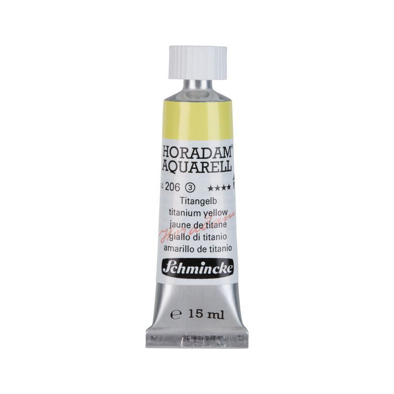 Schmincke Horadam акварелна боја во туба 15 ml - Onetz – 206 Титанска жолта
