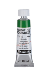 Schmincke Horadam акварелна боја во туба 15 ml - Onetz – 530 Сочна зелена