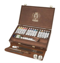 Дрвена кутија Schmincke NORMA Professional, 15 x 35 ml + бела 120 ml