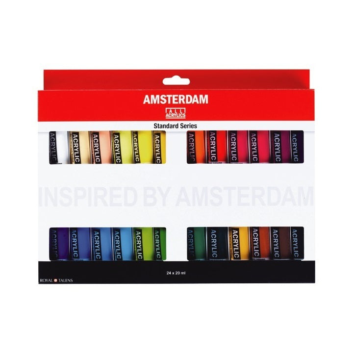 Сет акрилни бои AMSTERDAM STANDARD SERIES - 24x20ml