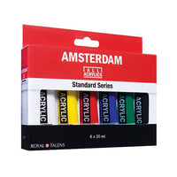 Сет акрилни бои AMSTERDAM Standard Series 6 x 20 ml