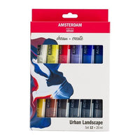 Сет акрилни бои AMSTERDAM Urban Landscape - 12 x 20 ml