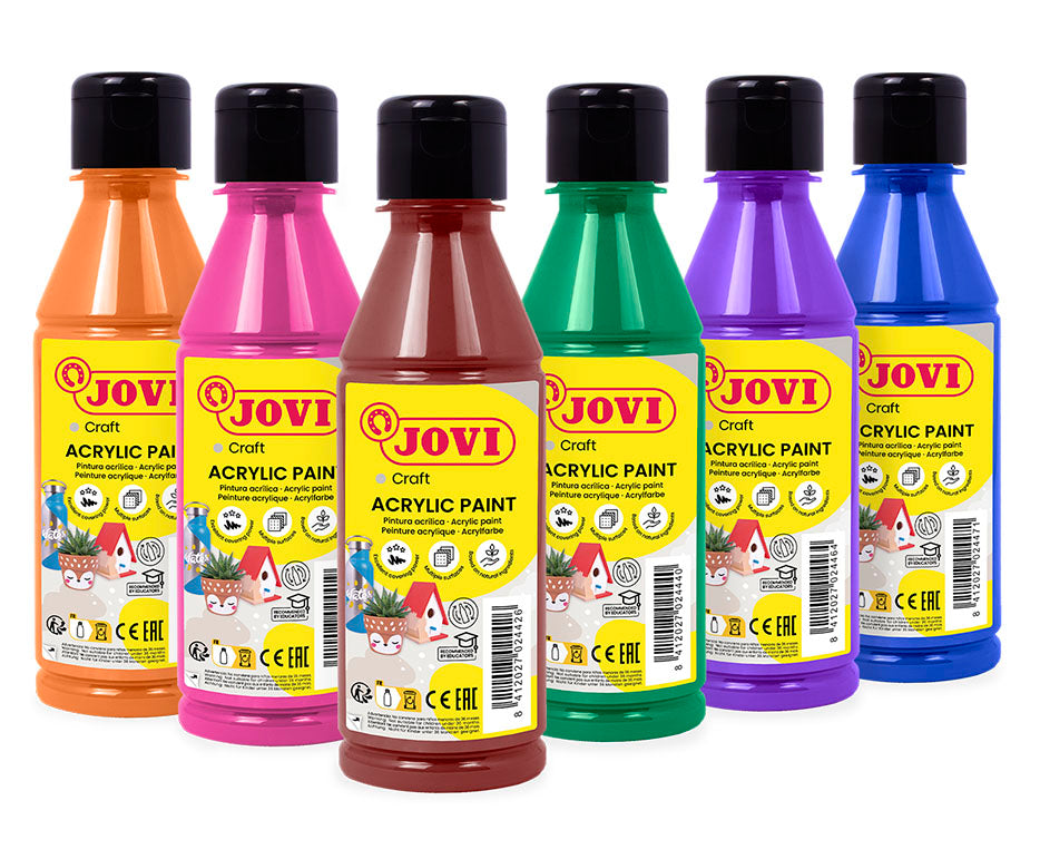 Сет акрилни бои JOVI Jovidecor 6 x 250 ml – варијанта B