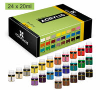 Сет акрилни бои Kompozit STANDART 24 x 20 ml