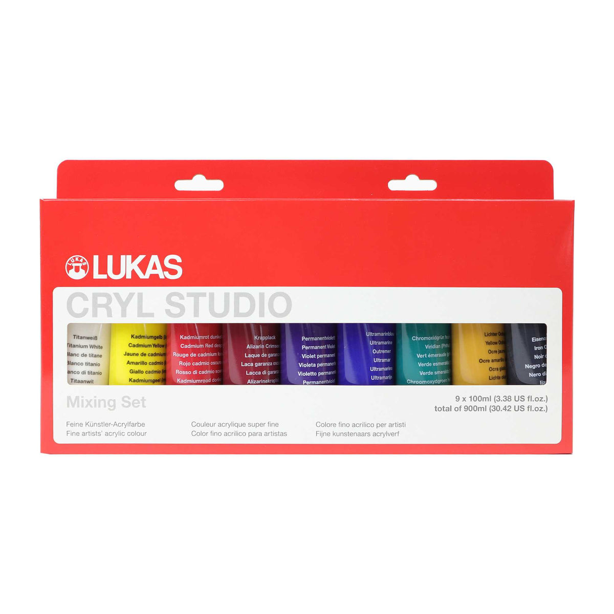Сет акрилни бои LUKAS Cryl Studio 9 x 100 ml – 1
