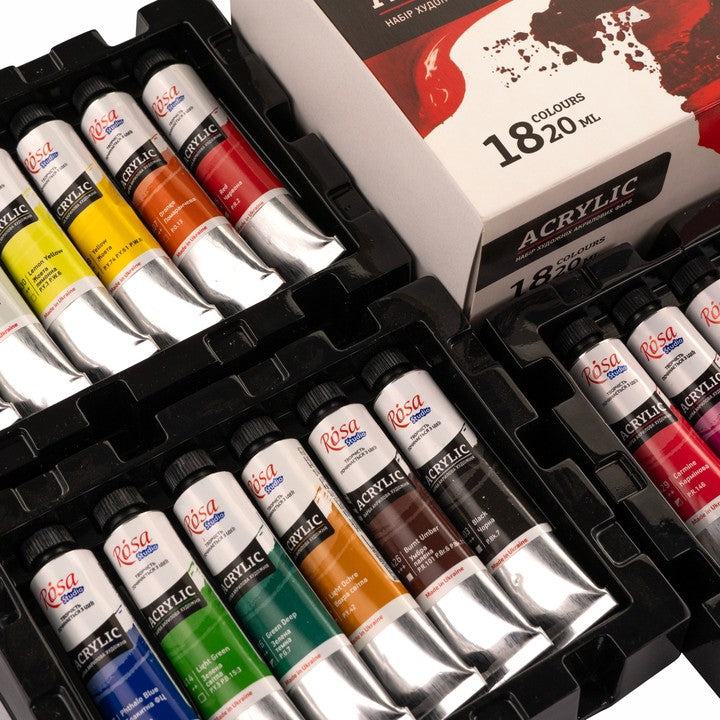 Сет акрилни бои ROSA STUDIO | 18x20 ml — слика 4