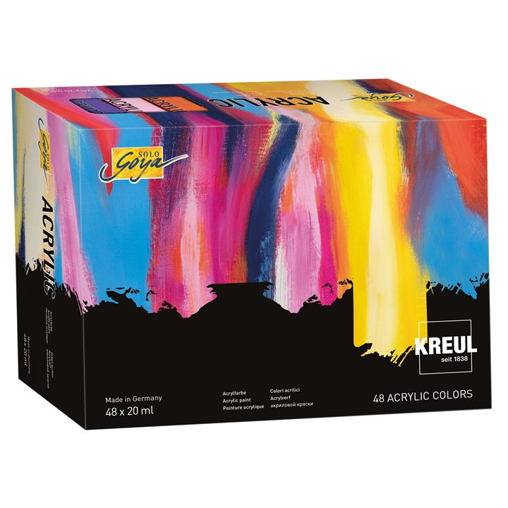 Сет акрилни бои  Solo Goya KREUL 48 x 20 ml - 1