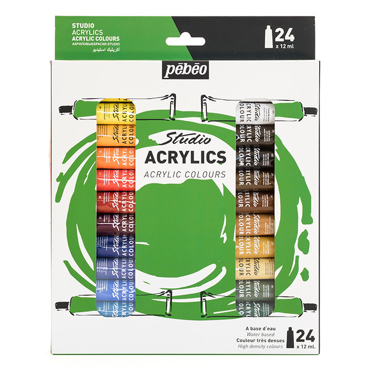 Сет акрилни бои Studio Pebeo 24 x 12 ml