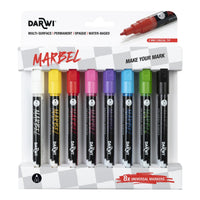 Сет акрилни маркери DARWI Marbel 2 mm Bright