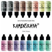 Сет алкохолни мастила NUDE KAMENSKAYA 16 x 15 ml - 2