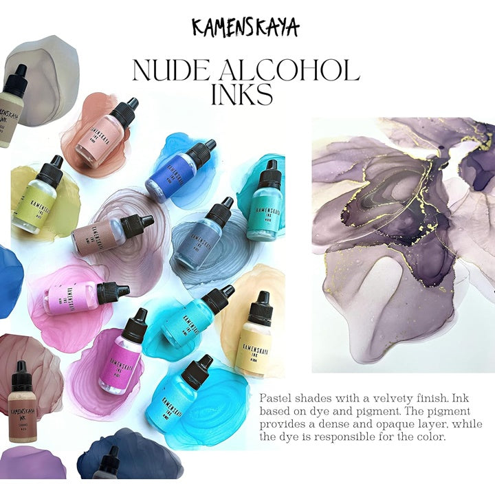 Сет алкохолни мастила NUDE KAMENSKAYA 16 x 15 ml - 3