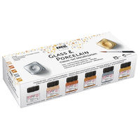 Сет бои за стакло и порцелан KREUL metallic 6 x 20 ml