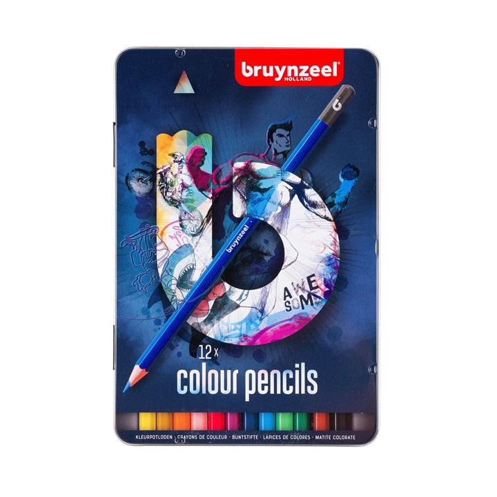 Сет боички во метална кутија bruynzeel - blue - 2