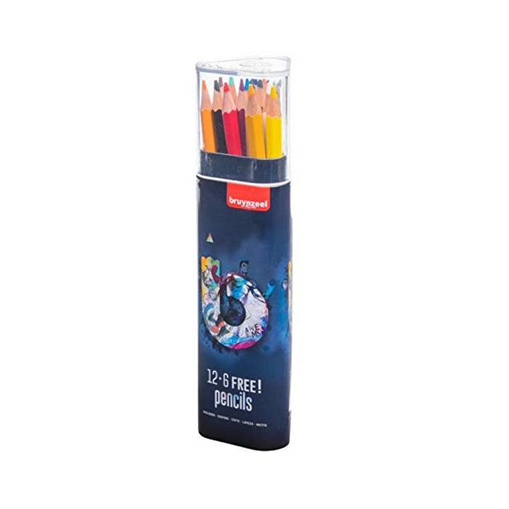 Сет боички во метална кутија bruynzeel - blue - 18 парчиња