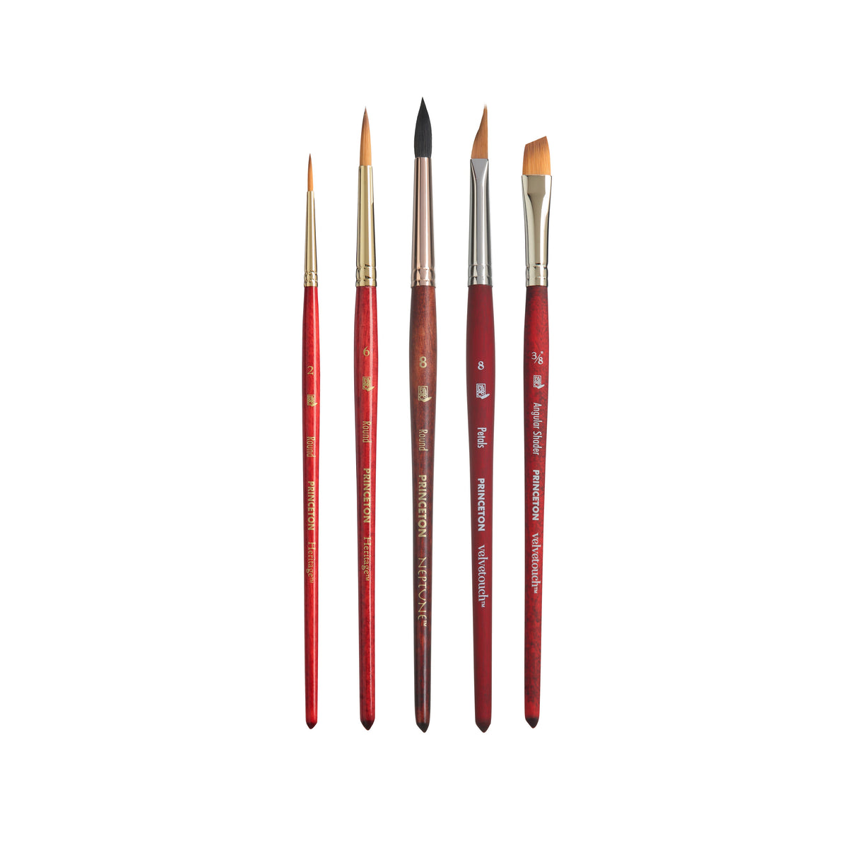 Сет четки PRINCETON Watercolor Floral - 5-делен сет
