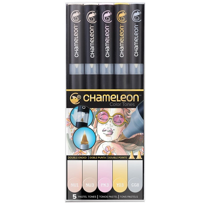 Сет фломастери Chameleon 5 бр - Pastel Tones