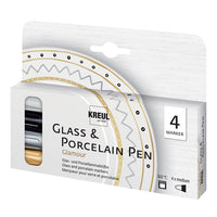 Сет фломастери за стакло и порцелан KREUL Glamour - 4 парчиња