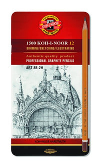 Сет графитни моливи ART KOH-I-NOOR - 12 делен сет