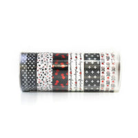 Сет ленти за washi 6 x 2,5 m - црна