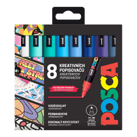 Сет маркери Posca PC-5M OCEAN, 1,8 – 2,5 mm – 8 пар.