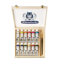 Сет маслени бои во дрвена кутија Schmincke AKADEMIE 12 x 60 ml