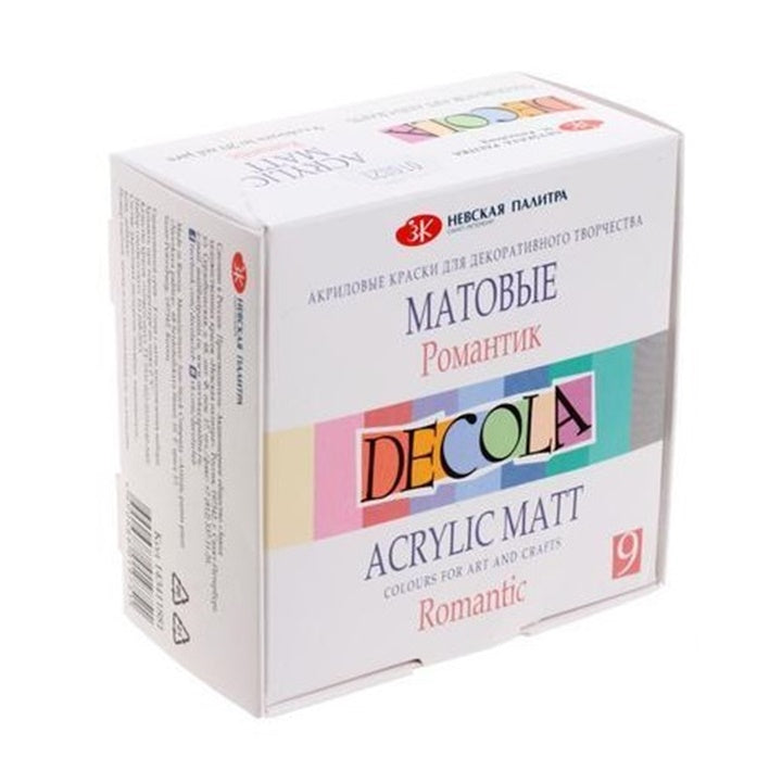 Сет мат акрилни бои Decola 9x20 ml - 1