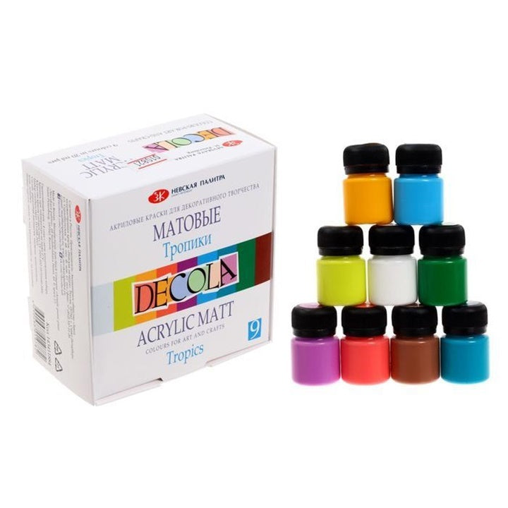 Сет мат акрилни бои Decola 9x20 ml - 5