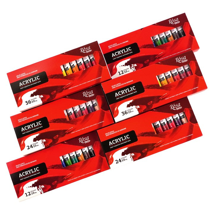 Сет на акрилни бои ROSA STUDIO | 12x10 ml — слика 7