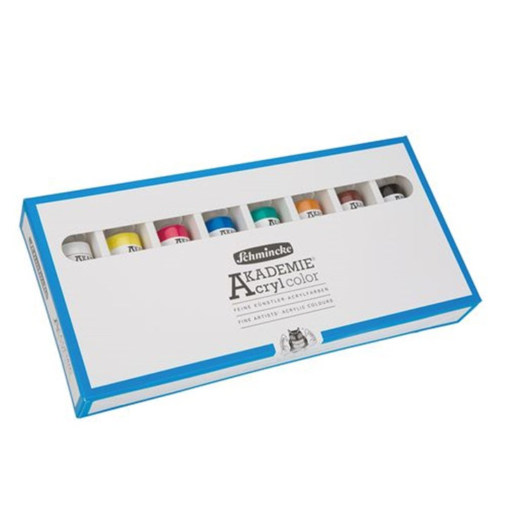 Сет на акрилни бои во туби Schmincke AKADEMIE 8 x 60 ml
