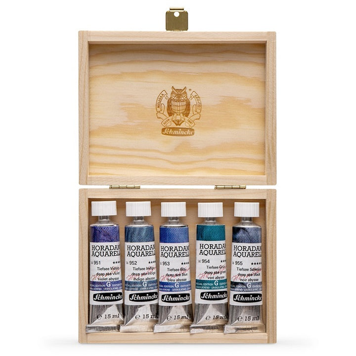 Сет на акварелни бои во туби Schmincke Super Granulation 5x15ml