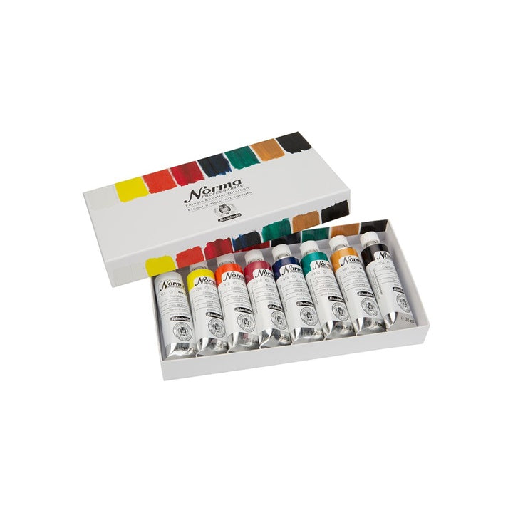 Сет на професионални маслени бои во туби Schmincke Norma Professional 8 x 35 ml - 2