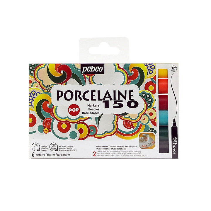 Сет од 6 парчиња маркери за порцелан porcelaine 150 - POP