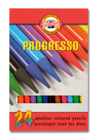 Сет пастелни моливи во лаковано паковање PROGRESSO - 24-делен