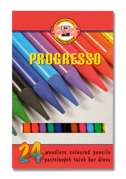 Сет пастелни моливи во лаковано паковање PROGRESSO - 24-делен