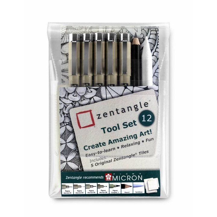 Сет пенкала Sakura Pigma Micron / 12 делен